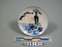 藏品(彩繪瓷山水屋宇盤)的圖片